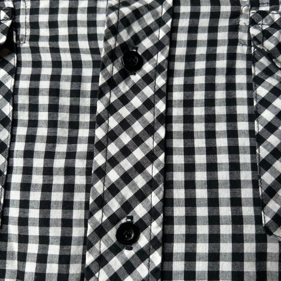 Burnside Y2K Large Checkered Long Sleeve Shirt Gingham Button Down - Picture 5 of 14
